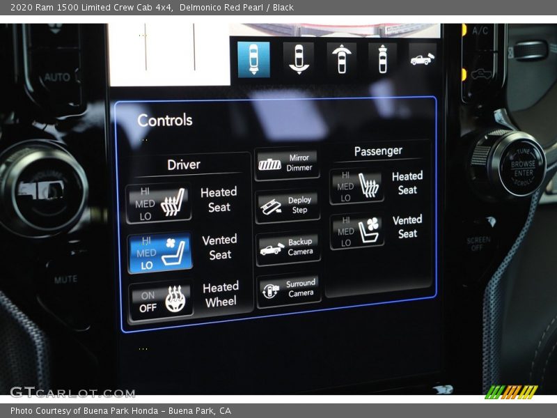 Delmonico Red Pearl / Black 2020 Ram 1500 Limited Crew Cab 4x4