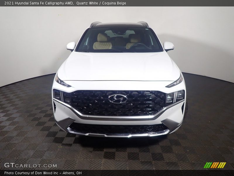 Quartz White / Coquina Beige 2021 Hyundai Santa Fe Calligraphy AWD