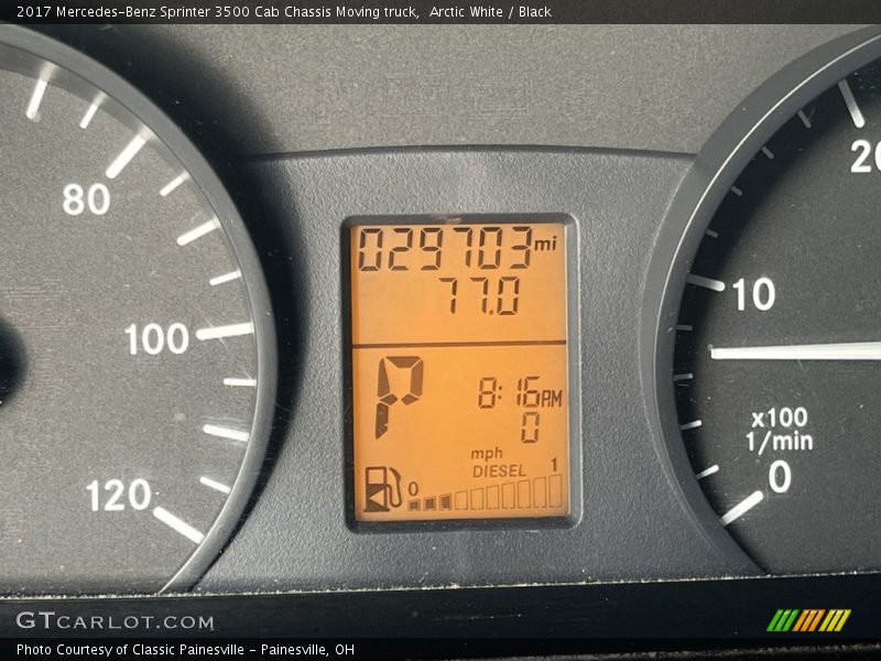  2017 Sprinter 3500 Cab Chassis Moving truck 3500 Cab Chassis Moving truck Gauges