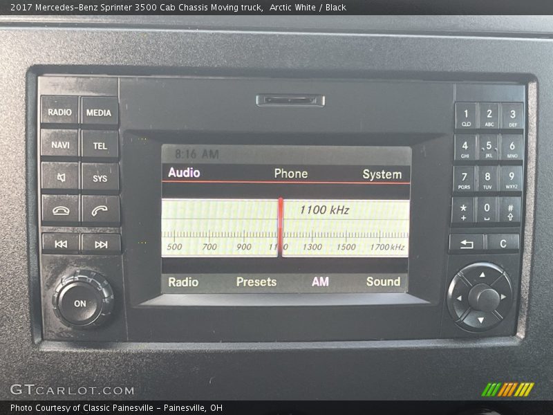 Controls of 2017 Sprinter 3500 Cab Chassis Moving truck