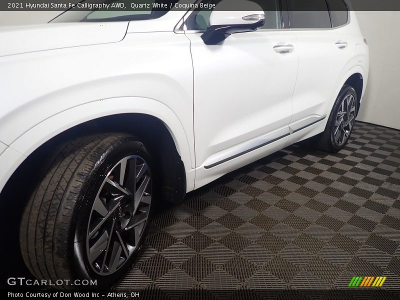 Quartz White / Coquina Beige 2021 Hyundai Santa Fe Calligraphy AWD