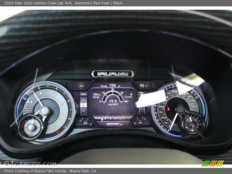 Delmonico Red Pearl / Black 2020 Ram 1500 Limited Crew Cab 4x4