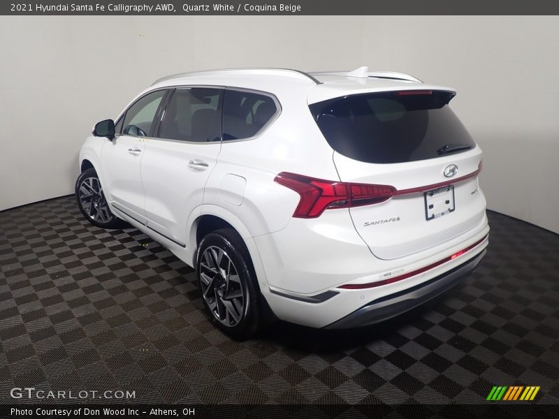 Quartz White / Coquina Beige 2021 Hyundai Santa Fe Calligraphy AWD