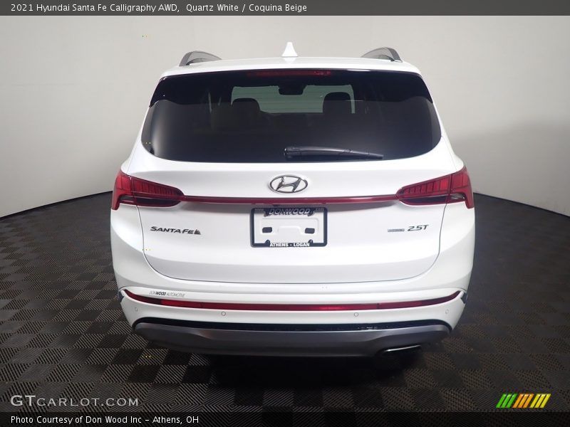 Quartz White / Coquina Beige 2021 Hyundai Santa Fe Calligraphy AWD