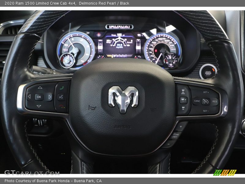 Delmonico Red Pearl / Black 2020 Ram 1500 Limited Crew Cab 4x4
