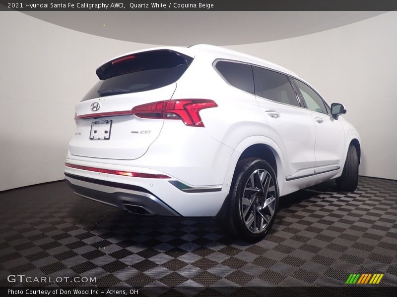 Quartz White / Coquina Beige 2021 Hyundai Santa Fe Calligraphy AWD