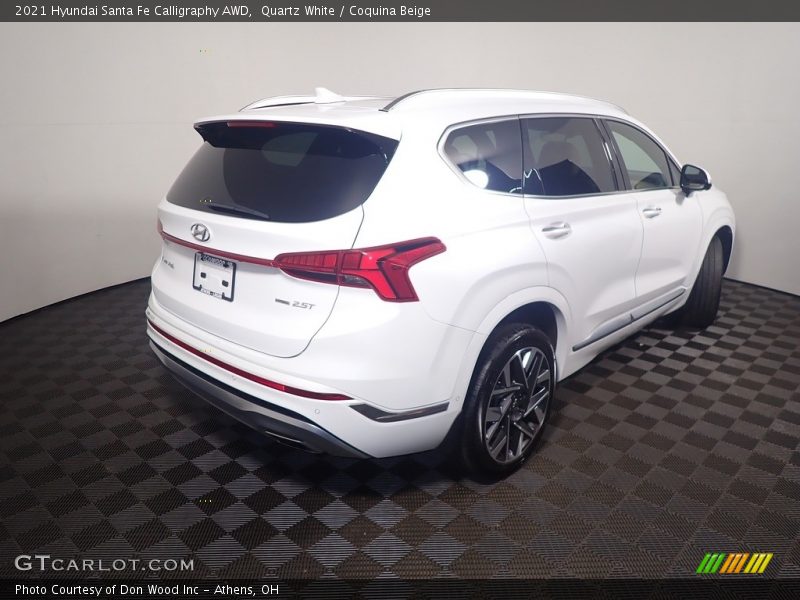 Quartz White / Coquina Beige 2021 Hyundai Santa Fe Calligraphy AWD