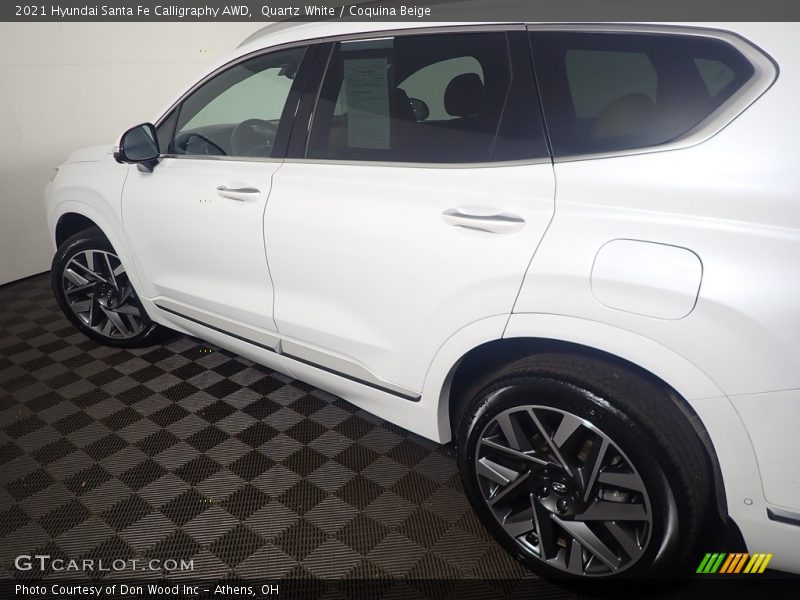 Quartz White / Coquina Beige 2021 Hyundai Santa Fe Calligraphy AWD