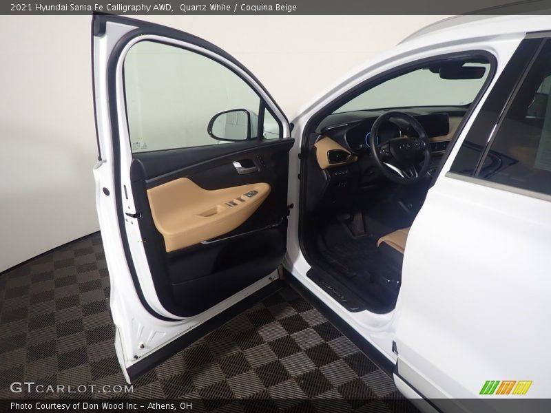 Quartz White / Coquina Beige 2021 Hyundai Santa Fe Calligraphy AWD