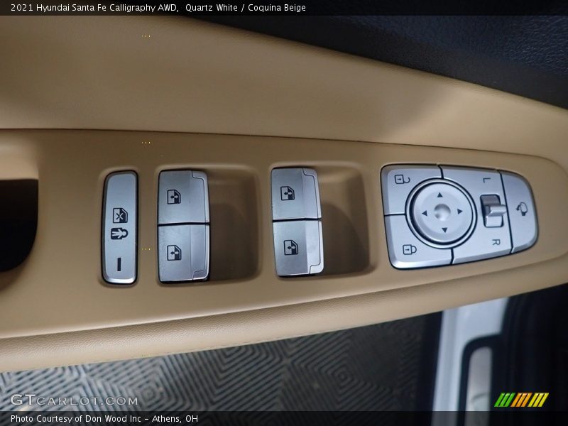 Quartz White / Coquina Beige 2021 Hyundai Santa Fe Calligraphy AWD