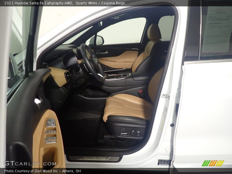 Quartz White / Coquina Beige 2021 Hyundai Santa Fe Calligraphy AWD