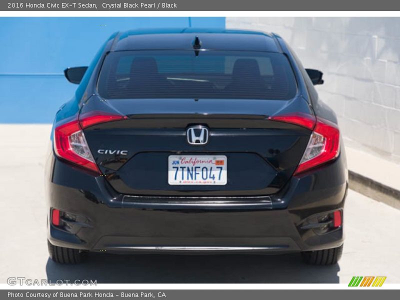 Crystal Black Pearl / Black 2016 Honda Civic EX-T Sedan