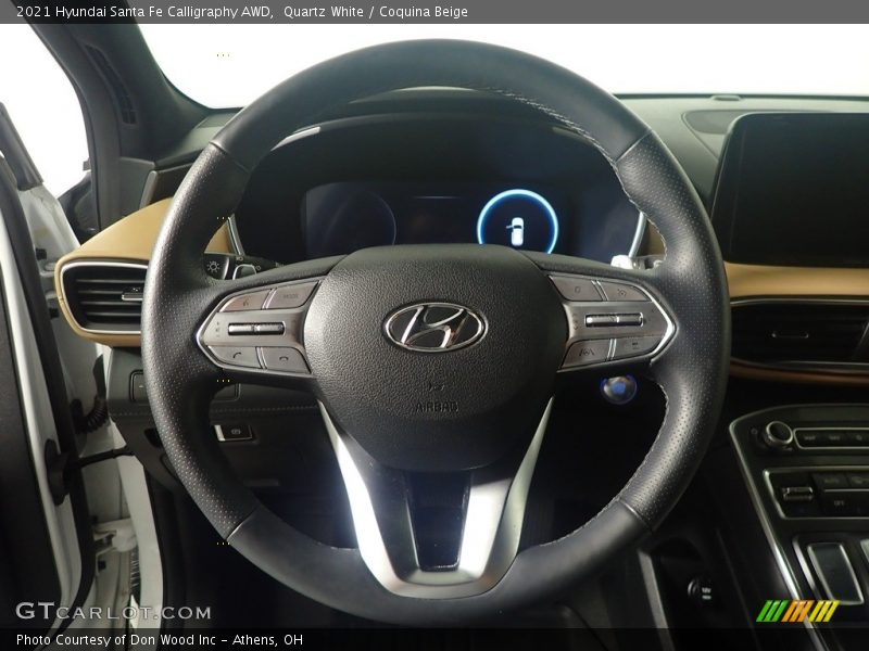 Quartz White / Coquina Beige 2021 Hyundai Santa Fe Calligraphy AWD