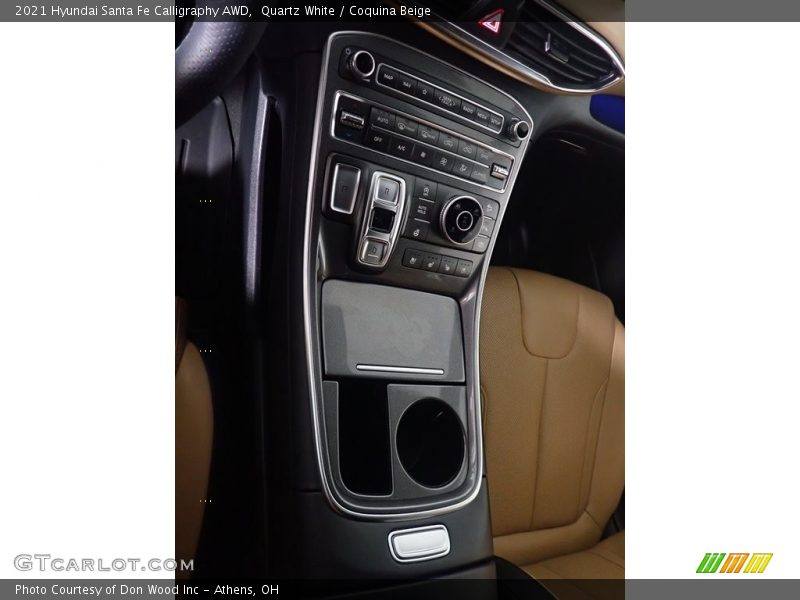 Quartz White / Coquina Beige 2021 Hyundai Santa Fe Calligraphy AWD