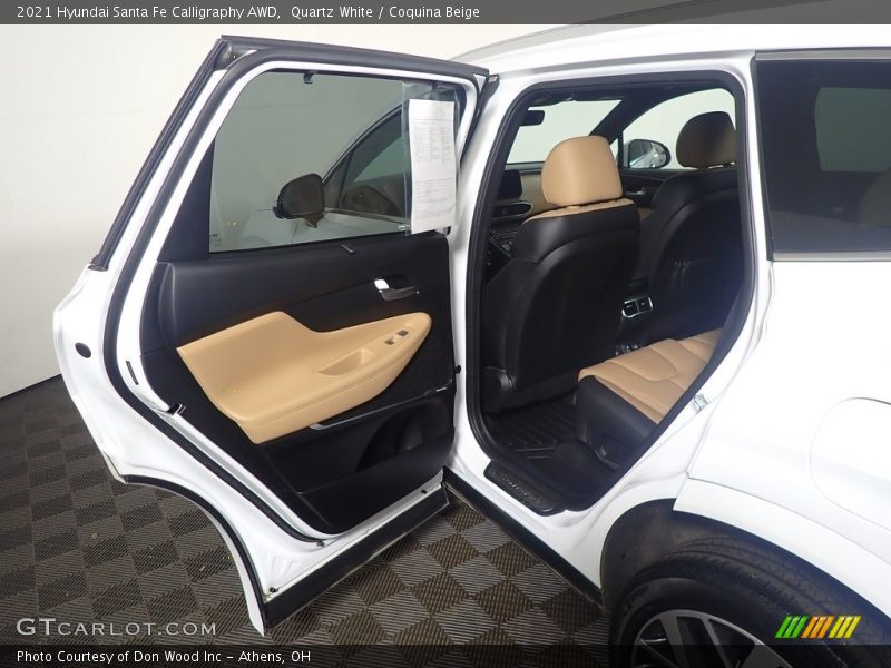 Quartz White / Coquina Beige 2021 Hyundai Santa Fe Calligraphy AWD