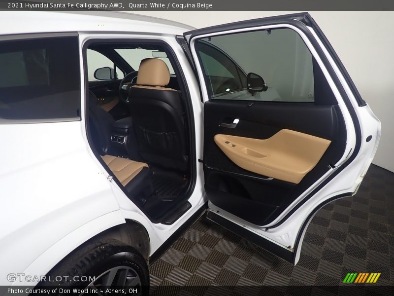 Quartz White / Coquina Beige 2021 Hyundai Santa Fe Calligraphy AWD
