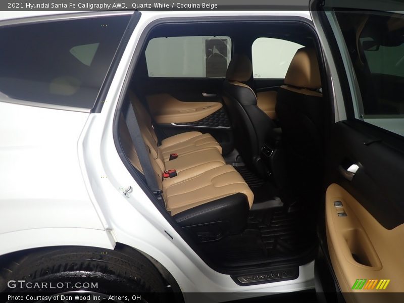 Quartz White / Coquina Beige 2021 Hyundai Santa Fe Calligraphy AWD