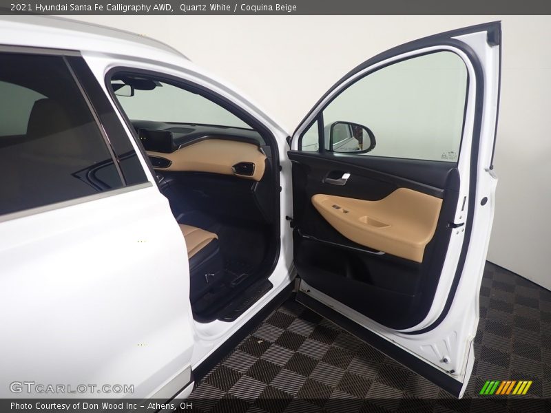 Quartz White / Coquina Beige 2021 Hyundai Santa Fe Calligraphy AWD