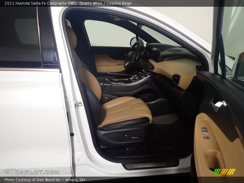 Quartz White / Coquina Beige 2021 Hyundai Santa Fe Calligraphy AWD