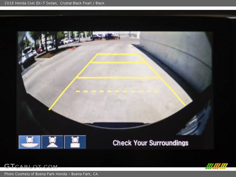 Crystal Black Pearl / Black 2016 Honda Civic EX-T Sedan