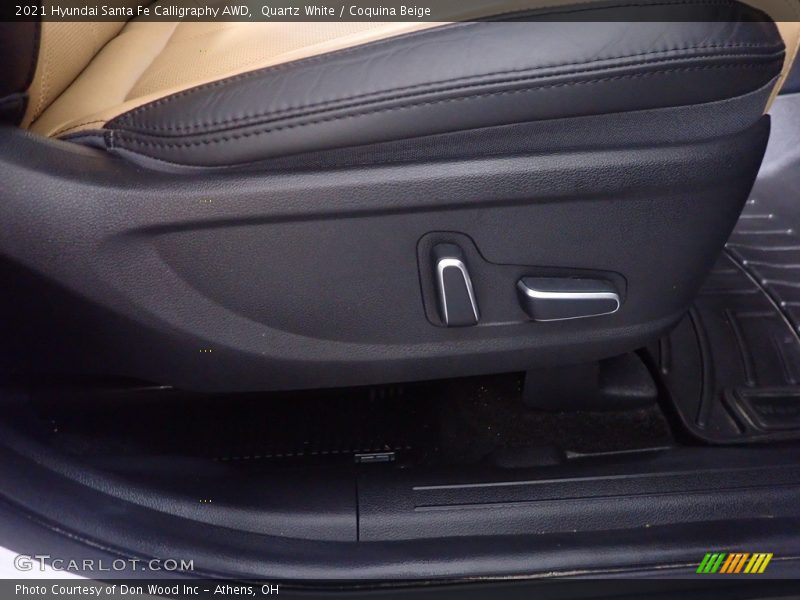 Quartz White / Coquina Beige 2021 Hyundai Santa Fe Calligraphy AWD