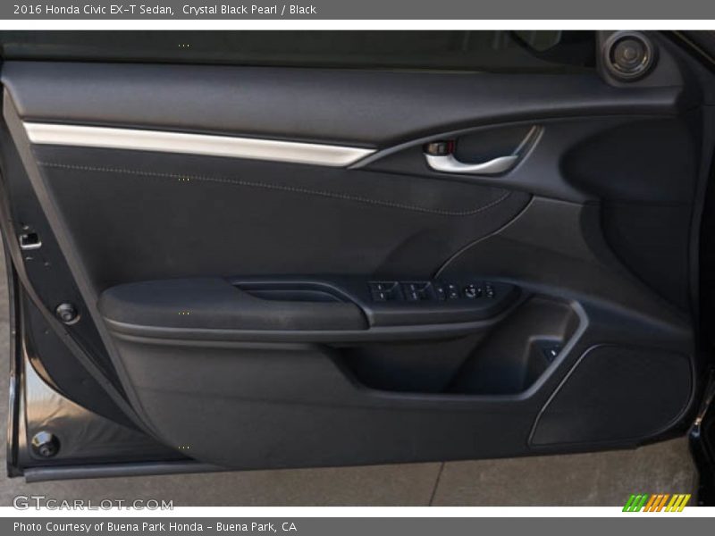Crystal Black Pearl / Black 2016 Honda Civic EX-T Sedan