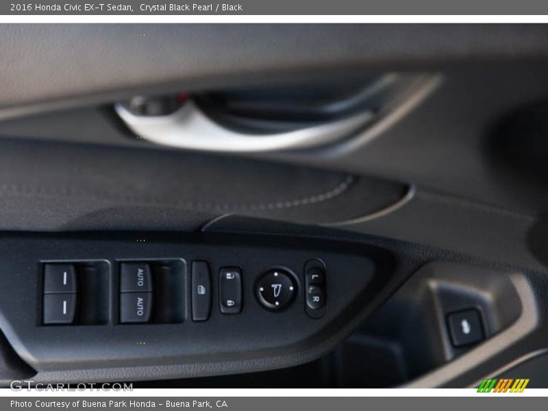 Crystal Black Pearl / Black 2016 Honda Civic EX-T Sedan