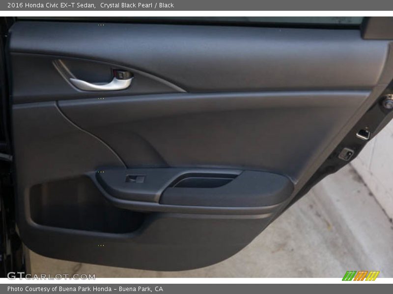 Crystal Black Pearl / Black 2016 Honda Civic EX-T Sedan