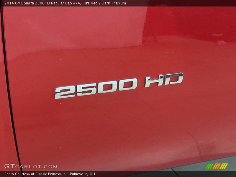 Fire Red / Dark Titanium 2014 GMC Sierra 2500HD Regular Cab 4x4