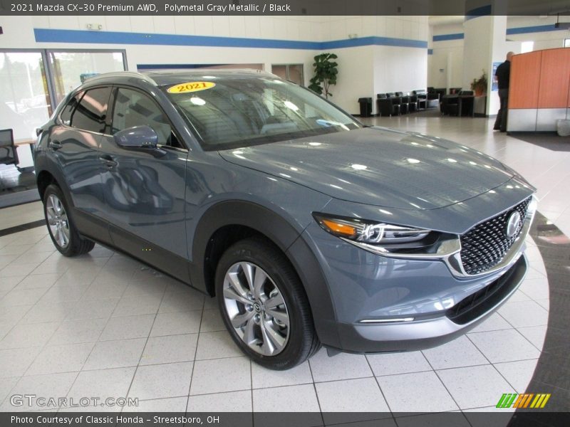 Polymetal Gray Metallic / Black 2021 Mazda CX-30 Premium AWD