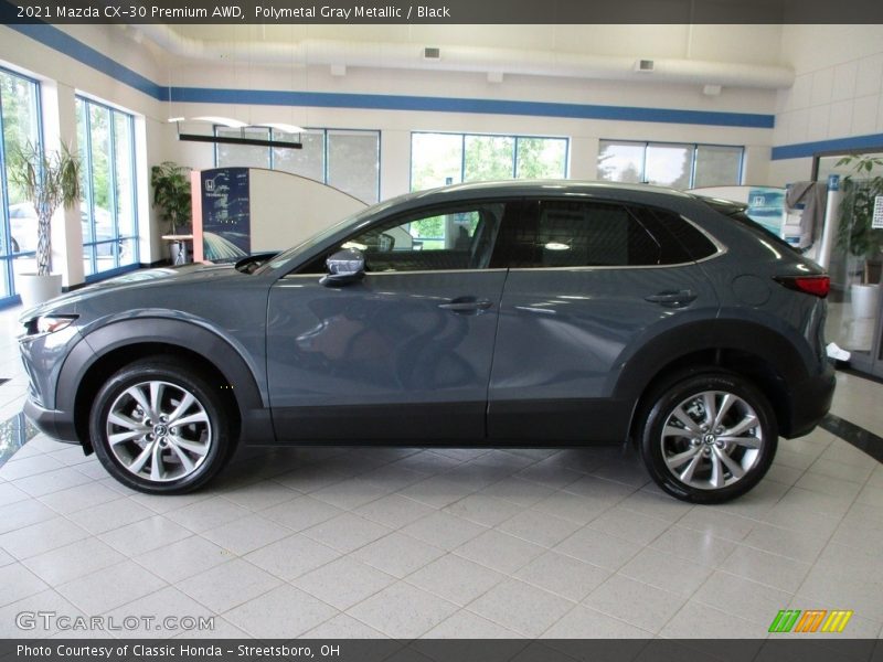 Polymetal Gray Metallic / Black 2021 Mazda CX-30 Premium AWD