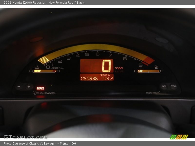 New Formula Red / Black 2002 Honda S2000 Roadster