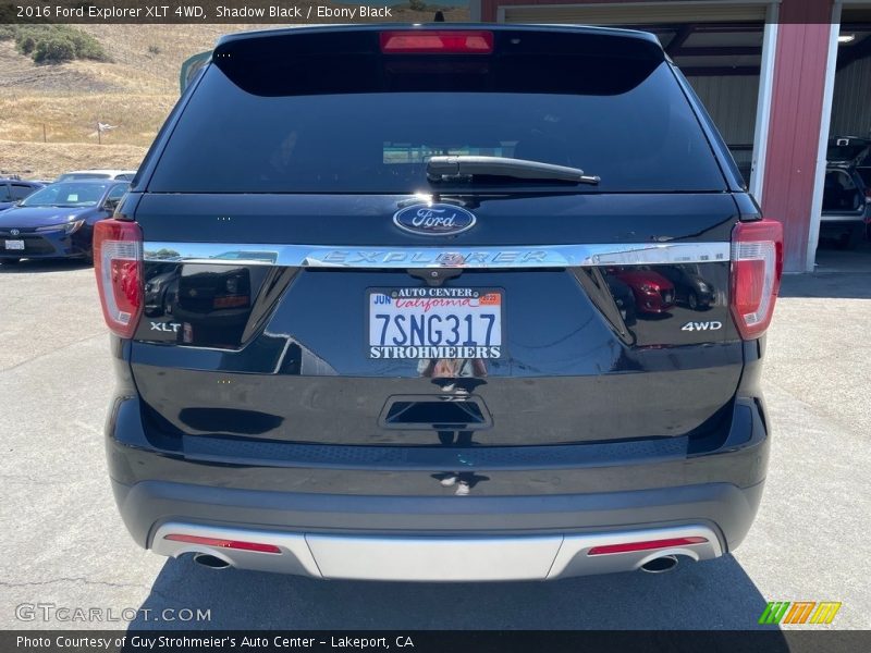 Shadow Black / Ebony Black 2016 Ford Explorer XLT 4WD