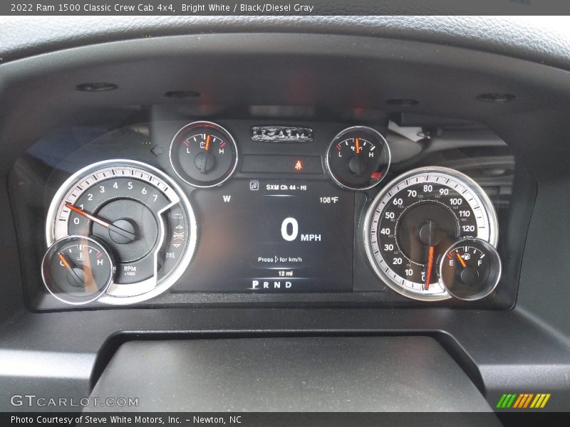 Bright White / Black/Diesel Gray 2022 Ram 1500 Classic Crew Cab 4x4