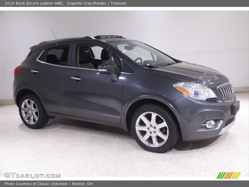 Graphite Gray Metallic / Titanium 2016 Buick Encore Leather AWD