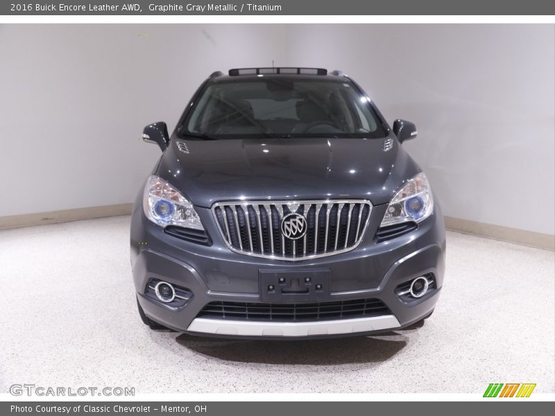 Graphite Gray Metallic / Titanium 2016 Buick Encore Leather AWD