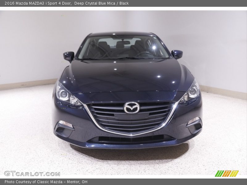 Deep Crystal Blue Mica / Black 2016 Mazda MAZDA3 i Sport 4 Door