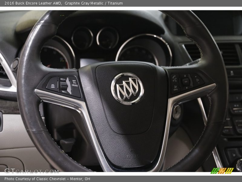 Graphite Gray Metallic / Titanium 2016 Buick Encore Leather AWD