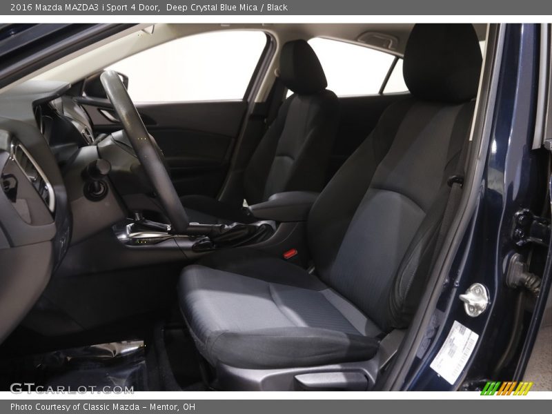 Deep Crystal Blue Mica / Black 2016 Mazda MAZDA3 i Sport 4 Door