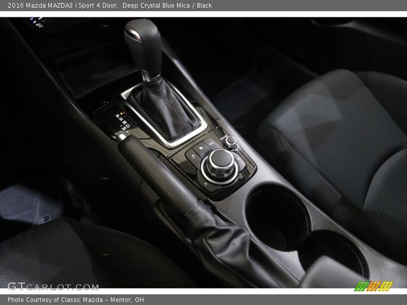 Deep Crystal Blue Mica / Black 2016 Mazda MAZDA3 i Sport 4 Door