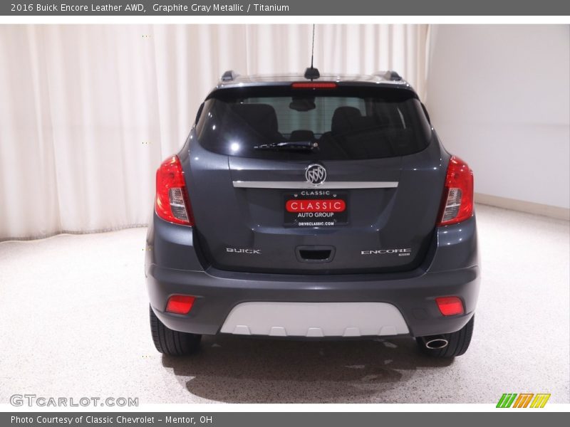 Graphite Gray Metallic / Titanium 2016 Buick Encore Leather AWD