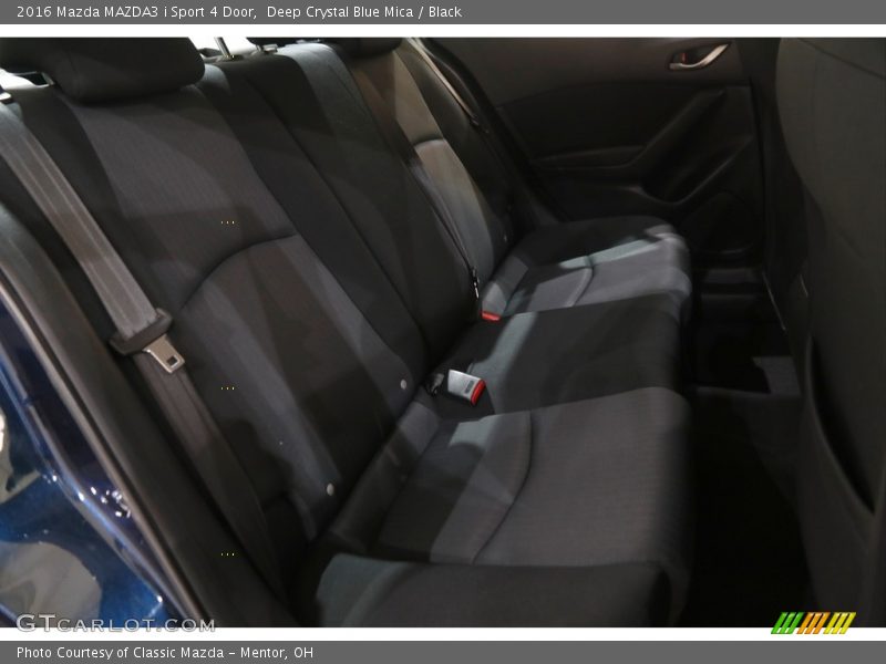 Deep Crystal Blue Mica / Black 2016 Mazda MAZDA3 i Sport 4 Door
