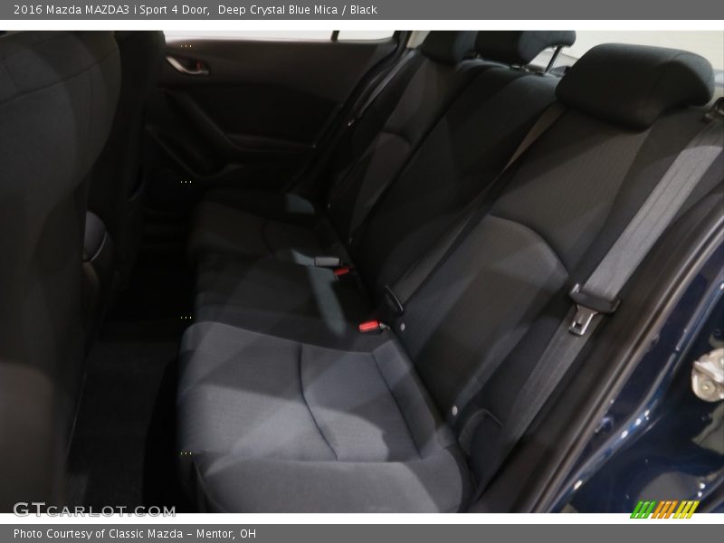 Deep Crystal Blue Mica / Black 2016 Mazda MAZDA3 i Sport 4 Door