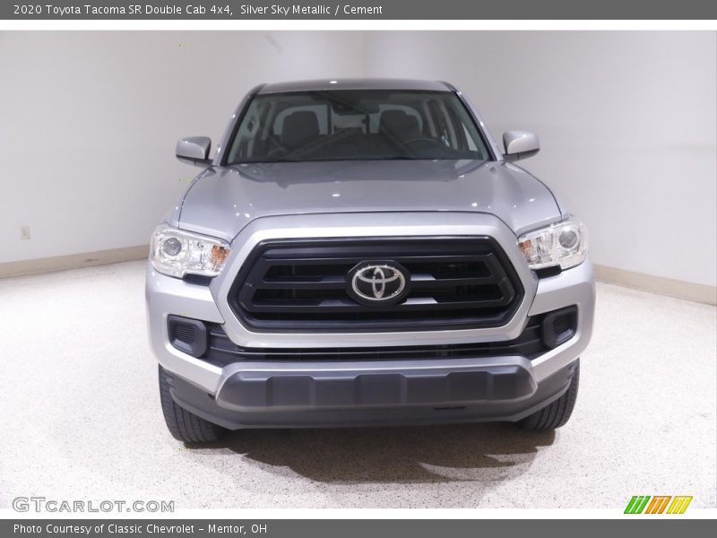 Silver Sky Metallic / Cement 2020 Toyota Tacoma SR Double Cab 4x4