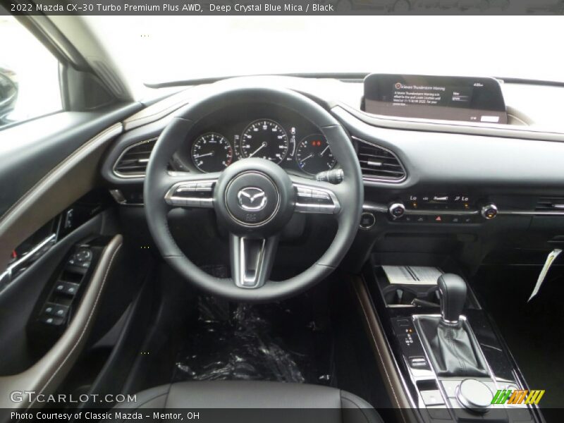 Deep Crystal Blue Mica / Black 2022 Mazda CX-30 Turbo Premium Plus AWD