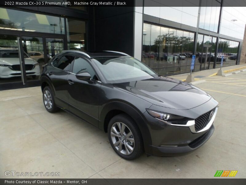 Machine Gray Metallic / Black 2022 Mazda CX-30 S Premium AWD