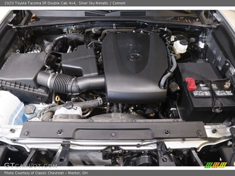 Silver Sky Metallic / Cement 2020 Toyota Tacoma SR Double Cab 4x4