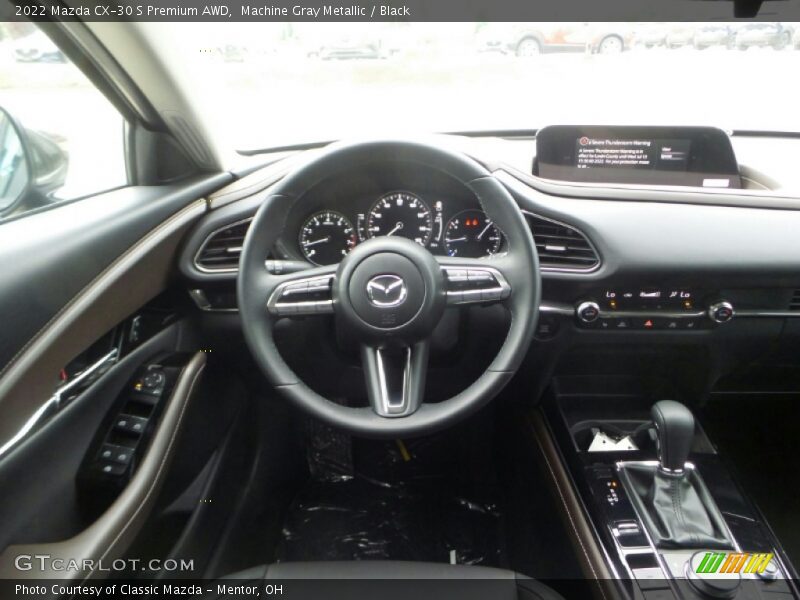 Machine Gray Metallic / Black 2022 Mazda CX-30 S Premium AWD