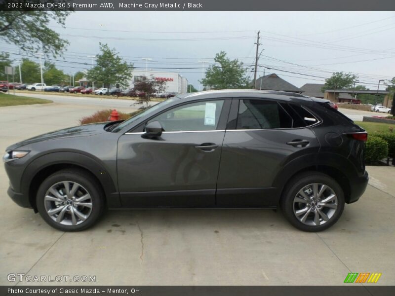Machine Gray Metallic / Black 2022 Mazda CX-30 S Premium AWD