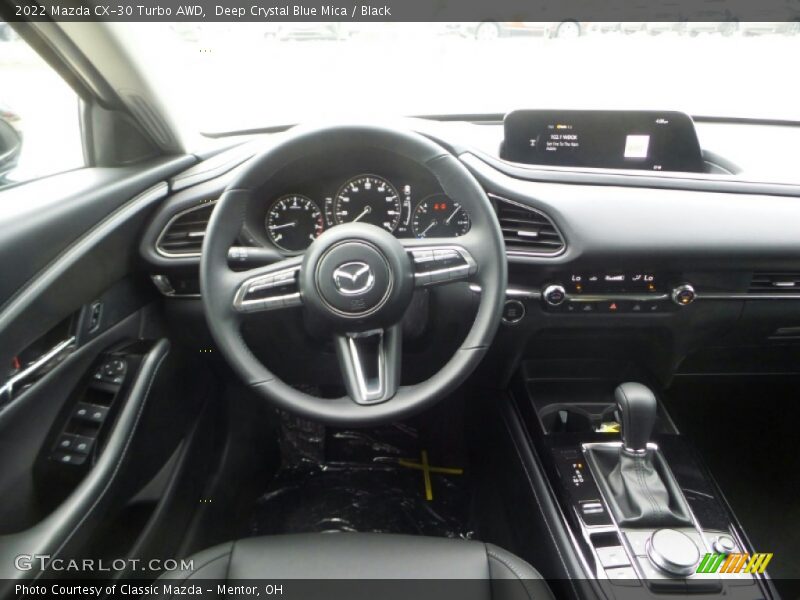 Deep Crystal Blue Mica / Black 2022 Mazda CX-30 Turbo AWD